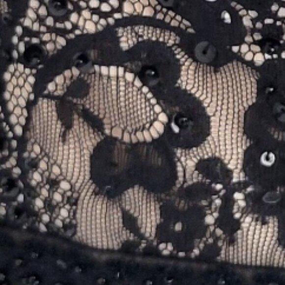 Marina Y2K Lace Beaded Formal Maxi Evening Gown Size 4  Dark Fairy Whimsigoth - Picture 13 of 14